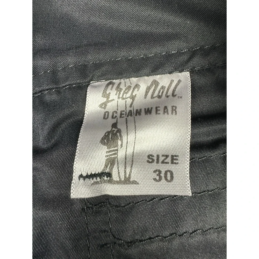Greg Noll Mens Black Unlined Board Shorts 10